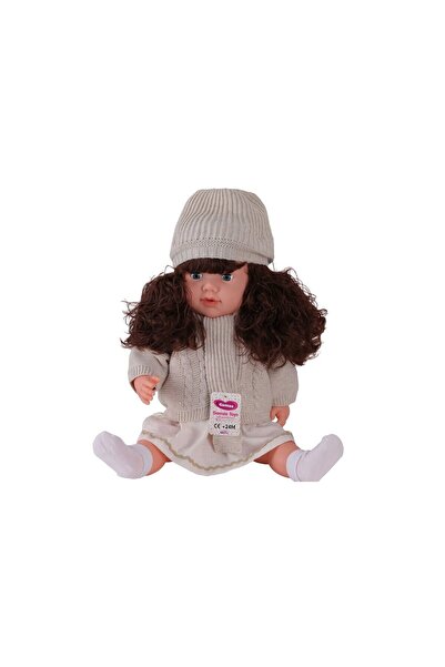 Kids 7959 60 CM TRİKOLU HIRKALI SAÇLI BÜYÜK BEBEK