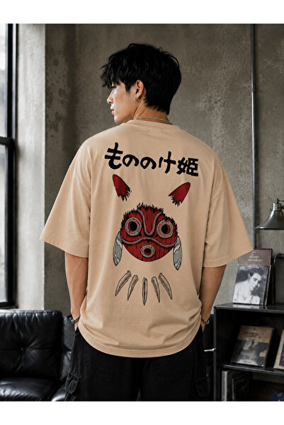 Nulivez Spirited Away Oversize Unisex T-Shirt – San & Kodama Anime Printed T-...