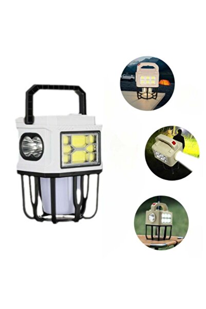 Zenorius Ηλιακός φακός LED 15x9εκ., Φορητό φανάρι με 3 λειτουργίες φωτισμού Ψ...