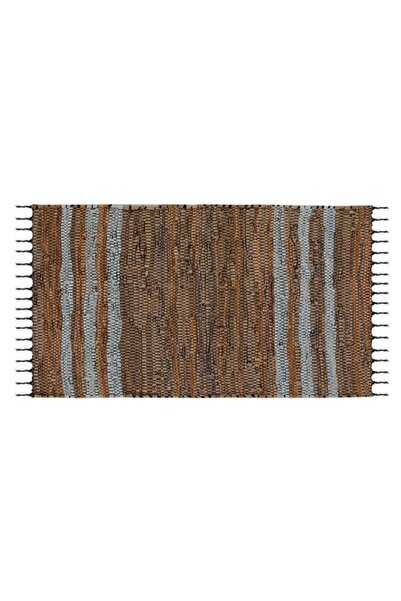 OEM Decorative home mat, Artificial Leather , Grey, 90 x 45, decorative, non-...