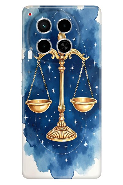 TECNO Camon 30 (CL6) Kılıf Terazi Burcu Temalı Desenli Darbe Emici Silikon
