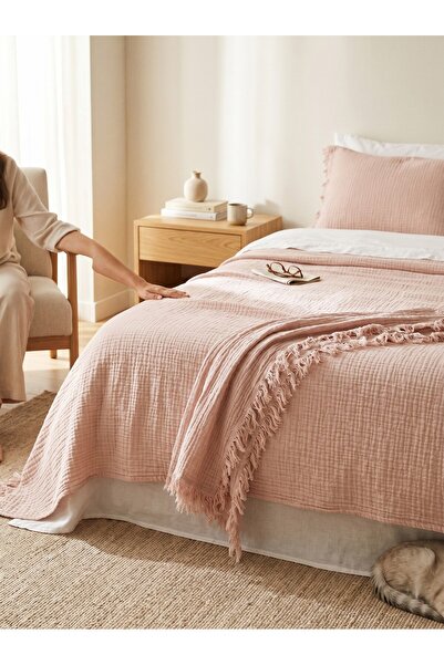 DNRYSL 280x300 4-слойно муселиново покривало за легло King Size, 100% памук, ...