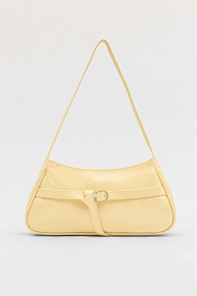Shanta Yellow D60 Buckle Detailed Zippered Minimal Design Modern Style Daily ...