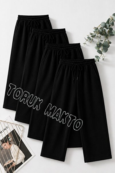 SURMARİ 4 Pieces Unisex Regular Pipe Leg Sweatpants