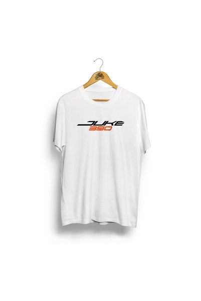 Turkish Riders Duke 390 White "22 / 100% Cotton 24/1 Fabric Premium Black and White Tshirt