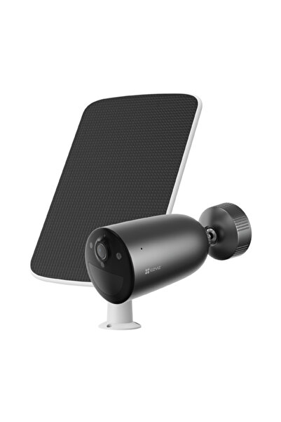 EZVIZ Kit Cameră IP + Panou Solar, rezoluție 2K, 4G, baterie de 5.200 mAh, Au...