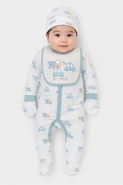 Rock A Bye Baby Boutique Toddlers Boy 5 Pieces Embroidered Hanging Gift Set, ...