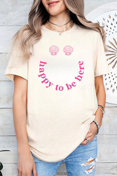 Sarah's Boutique Women's T-shirt – 100% cotton – Shell Smile