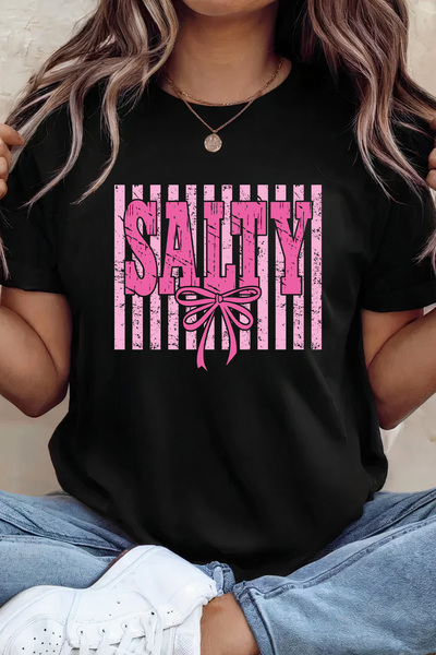 Sarah's Boutique Women's T-shirt – 100% cotton – Salty Stripes