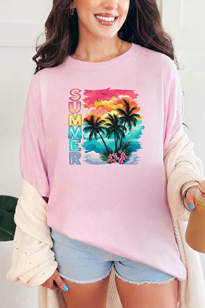 Sarah's Boutique Women's T-shirt – 100% cotton – Summer Scene