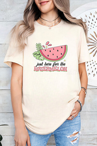 Sarah's Boutique Women's T-shirt – 100% cotton – Here Watermelon