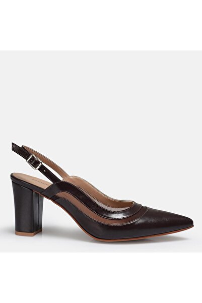 37Numara Large Size Stiletto 41-42-43-44-Brown