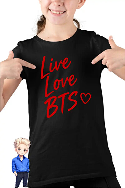 OEM Tricou Copii Fete Live Love BTS Bangtan K-Pop
