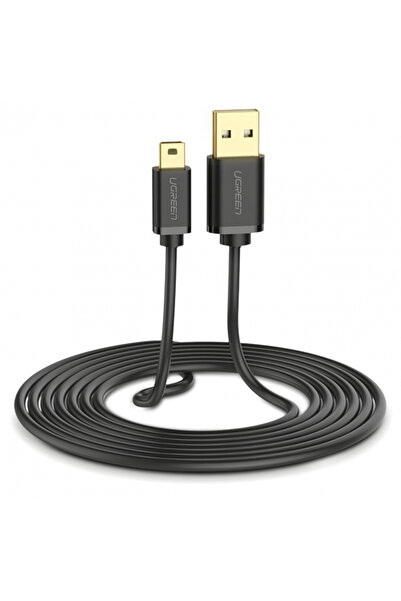 Ugreen Cablu Date si Incarcare USB-A - miniUSB US132, 2m, Negru