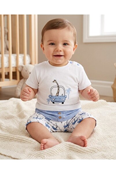 voyyo kids baby Baby Boy Summer Clothes Newborn 0-3-6-9 Months T-Shirt Shorts...