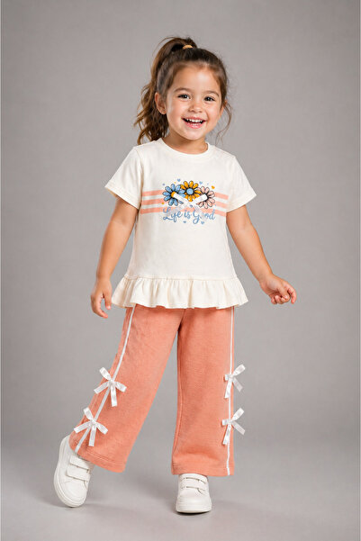 PİNPON Cotton Combed Cotton Girls' Set