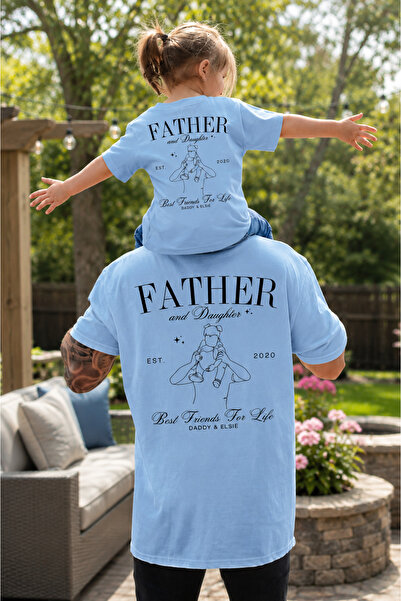 VODEXA Father and Daughter Oversize T-Shirt – Father Print (Sold Individually)