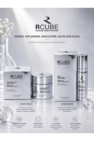 Rilastil Rcube Reverse Renew Restore İnce Çizgilere, Derin Kırışıklıkları Aza...