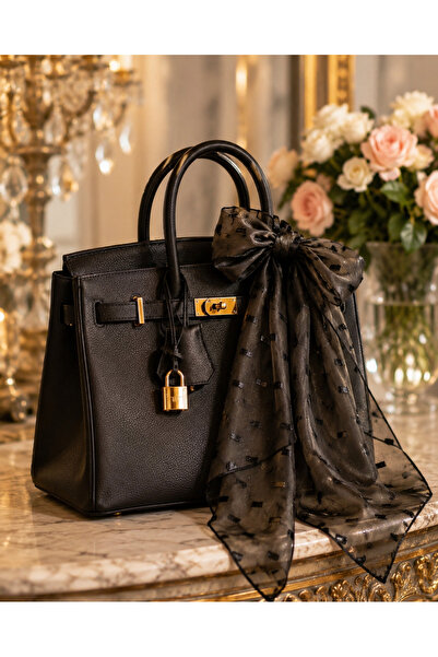 OEM Esarfa Eleganta Neagra cu Sclipiri Fine – Esarfa Transparenta de Lux pent...