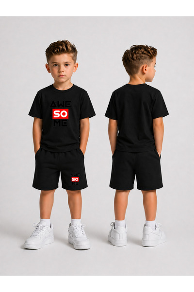 LORVEX Children's Shorts Set for Boys (Shorts - T-Shirt) Printed Summer Sport...