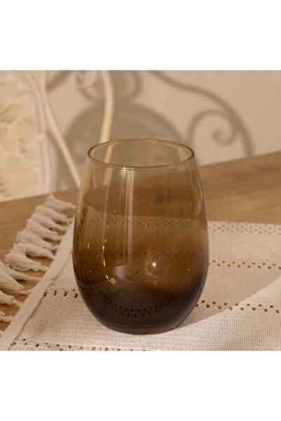 Rakle Polo 4'lü Meşrubat Bardak Seti - Kahverengi - 570 ml