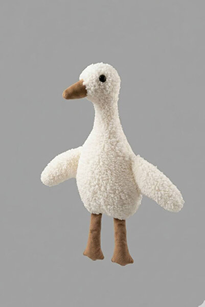 Ju Yaratıcı Tasarım Sevimli Duck Uyku Arkadaşı AntiAlerjik- Vidalı Göz- 40 cm...