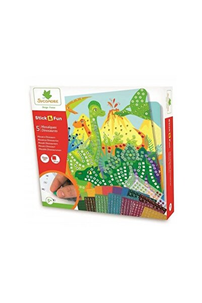 Sycomore Комплект за мозайка, Динозаври Darpeje 3948067 Stick'N Fun