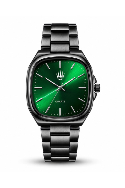 WATCHOFROYAL Majestic Black Green Wristwatch