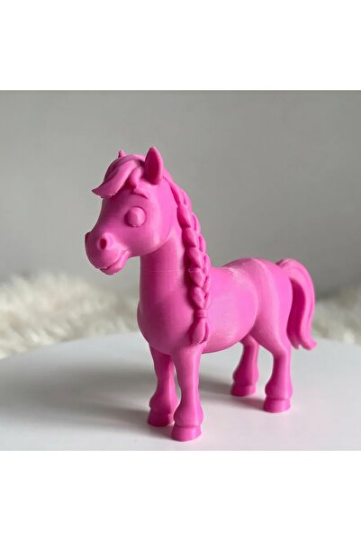 OEM Decorative Braided Mane Horse Figurine 7 cm