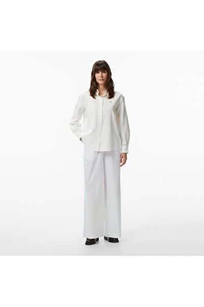 Tommy Hilfiger Cover Up Kadın Beyaz Keten Pantolon