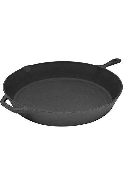 Generic Pre-coated Cast Iron Pan from Brosella, 38 cm, Black, Aluminum