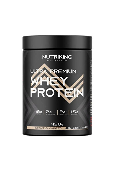 Nutriking Whey Protein Powder 450g 18 Servings with Biscuit Flavor