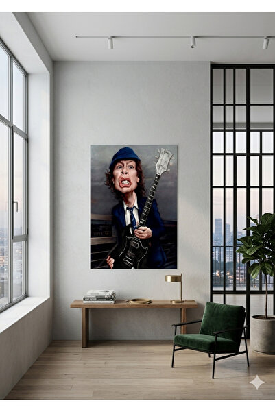 BLT DİZAYN Masă din sticlă cu tematică chitară electrică și muzică rock |   P...