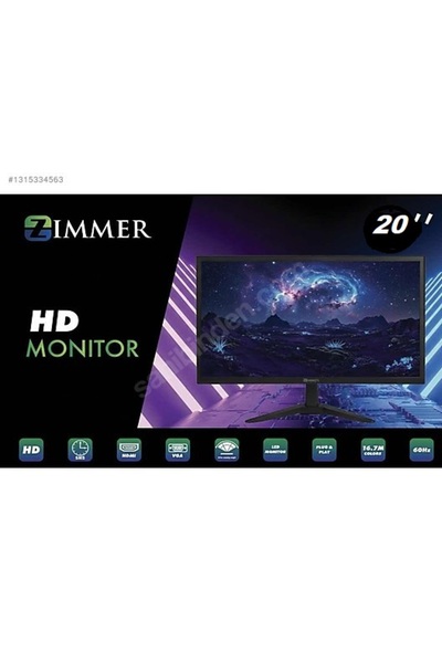 20 İNÇ HD MONİTÖR SESLİ