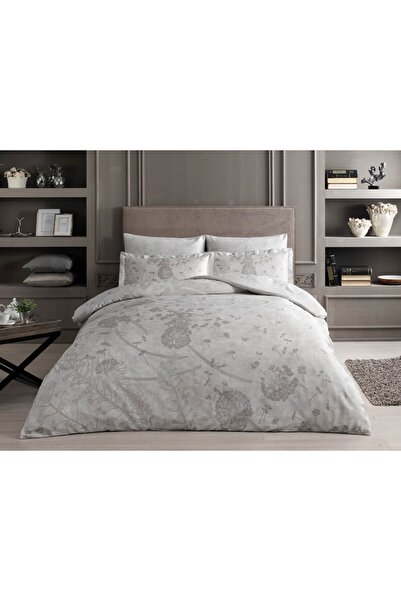 Taç Double satin bed linen 6 pieces, Tac DELUX Digital Ruben