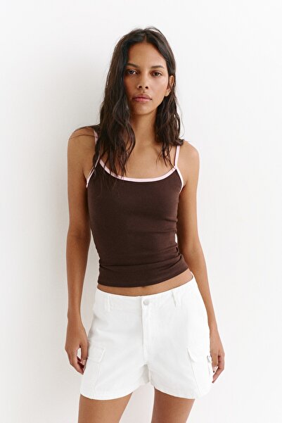 Pull & Bear Relaxed fit kargo bermuda