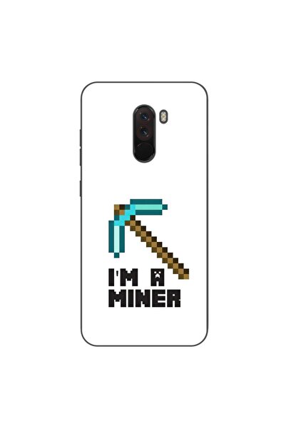 OEM Husa compatibila cu Xiaomi Pocophone F1 Silicon Gel Tpu Model Minecraft M...