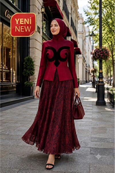 Muslima Wear Şehrazat Bordobluz