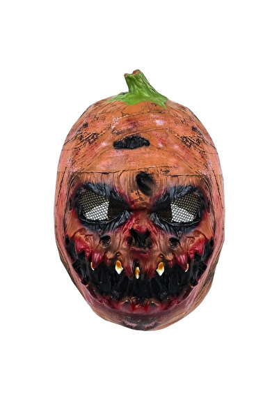 FORMIZON Formizon Halloween mask, 30 x 22 cm, pumpkin pattern, latex, multicolor