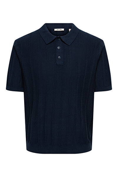 Only & Sons Onsthıjs Çizgili Regular Fit Kısa Kollu Polo Yaka T Shirt Erkek P...