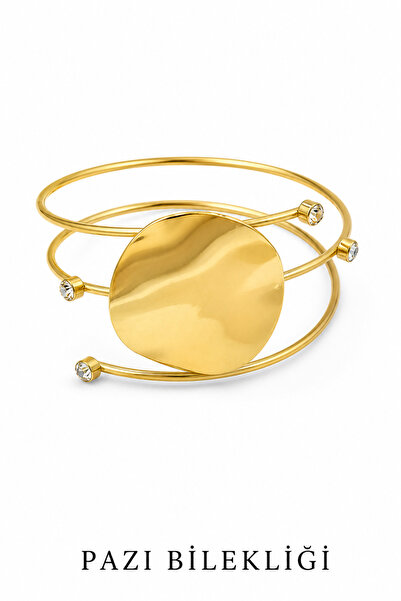 Jack Ferrero Spiral twist design gold adjustable arm bicep bracelet