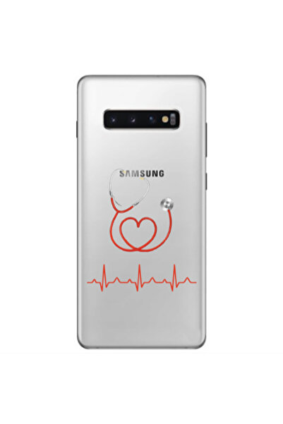 Other Samsung S10 Plus Stethoscope Transparent Silicone TPU Θήκη