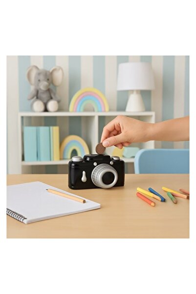 OEM Plastic Piggy Bank for Children, Decorative Pattern, Black, Money Saving ...
