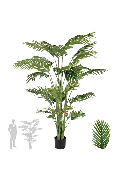 Roberto Rossi Palmier artificial H185cm Kentia cu 26 frunze