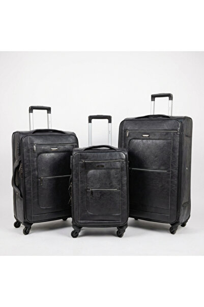 Shihon Shehon 3-Piece Leather Travel Bag Set