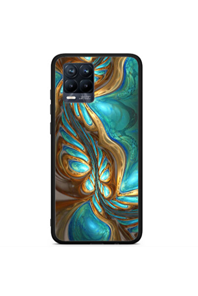 Other Realme 8 i Marble Blurry Black Glossy Θήκη