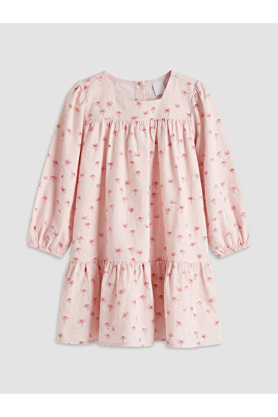 LC Waikiki Original Square Neck Floral Girl's Dress