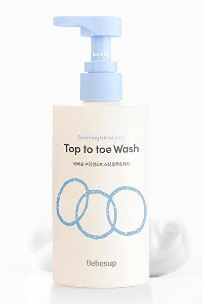 BEBESUP Soothing & Moisture Top to Toe Wash - Saç ve Vücut Köpük Temizleyicis...