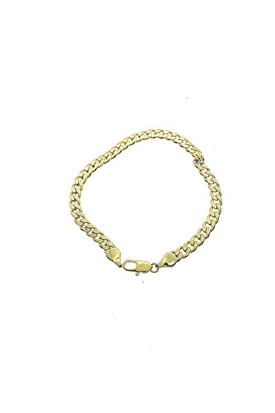 BIZZARO ELEGANT CUBAN MODEL BRACELET, 18K GOLD PLATED - PREMIUM ACCESSORY. UN...