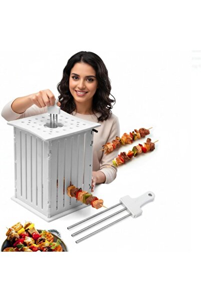 Generic 36 Holes BBQ Meat Skewer Kebab Maker Box Machine – Perfect Grill Tool...